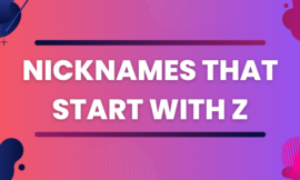 100+ Cool & Cute Nicknames That Start With Z 2024