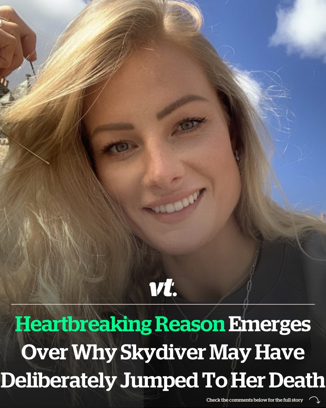 Read more about the article Heartbreaking reason emerges over why skydiver may have deliberately jumped to her death
