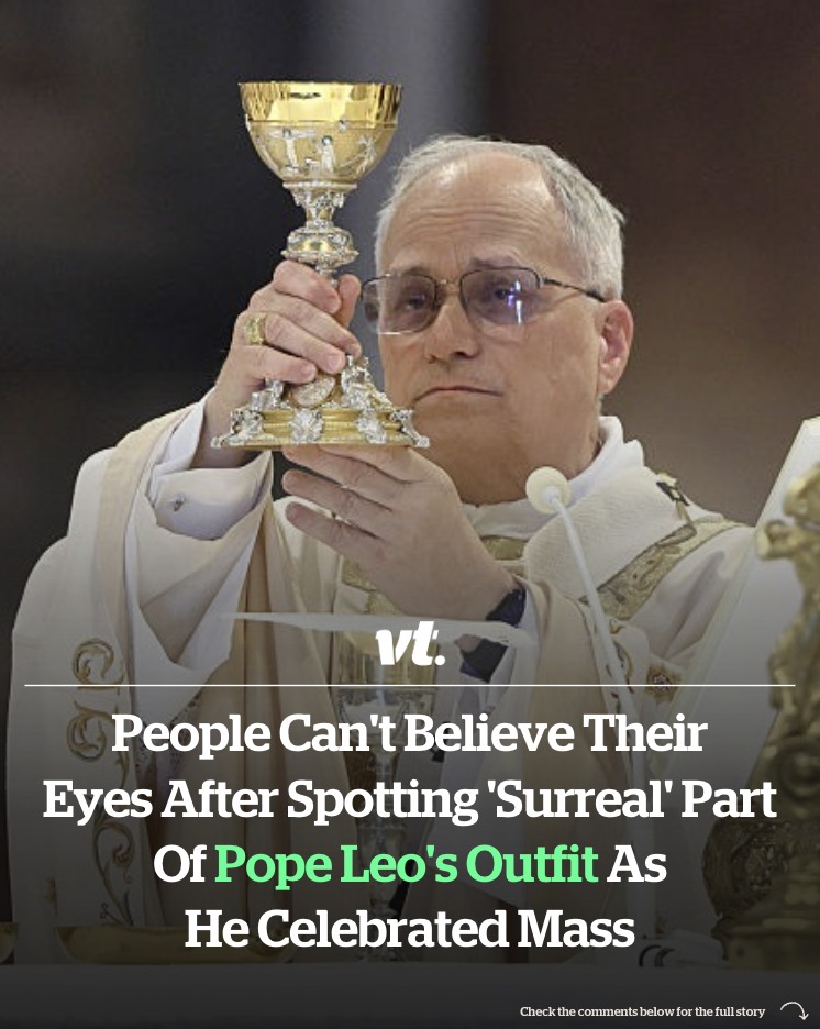 Read more about the article People can’t believe their eyes after spotting ‘surreal’ part of Pope Leo’s outfit as he celebrated mass