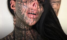 Tattooed Woman Who Keeps Nose In Jar Shocks Fans With Before Photo