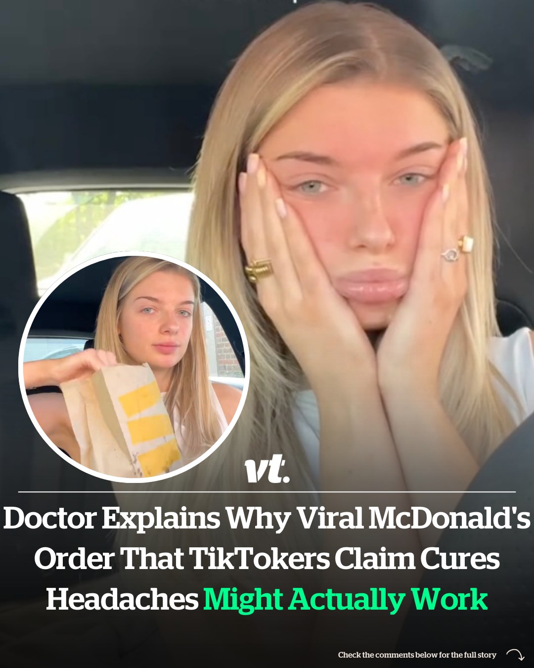 Read more about the article Doctor explains why viral McDonald’s order that TikTokers claim cures headaches might actually work