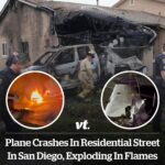 Plane crashes in residential street in San Diego, exploding in flames and damaging homes