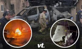 Plane crashes in residential street in San Diego, exploding in flames and damaging homes