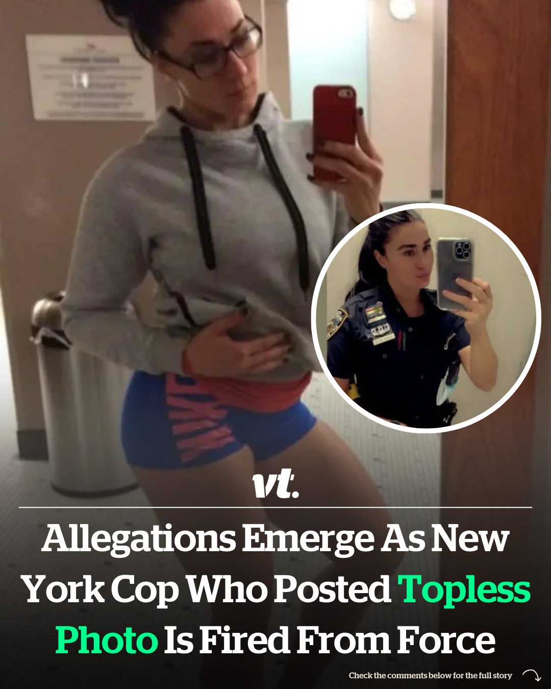 Read more about the article New York cop fired after her topless picture circulated among the police force