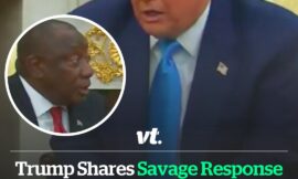 Trump shares savage response after South African president makes a dig about being gifted $400,000,000 plane