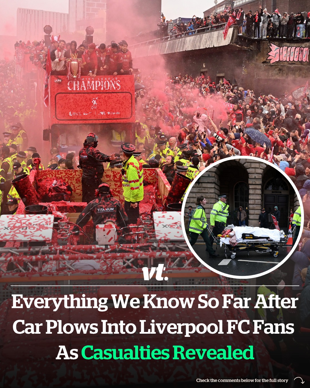 Read more about the article Everything we know so far after car plows into Liverpool FC fans as casualties revealed