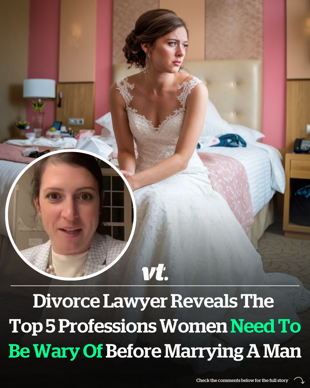 Read more about the article Divorce lawyer reveals the top 5 professions women need to be wary of before marrying a man