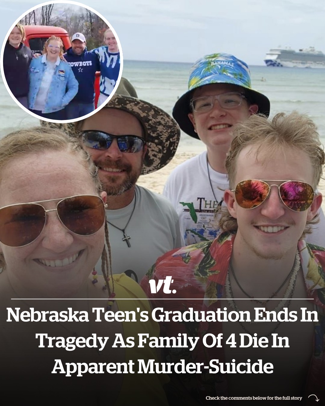 Read more about the article Nebraska teen’s graduation ends in tragedy as family of 4 die in apparent murder-suicide
