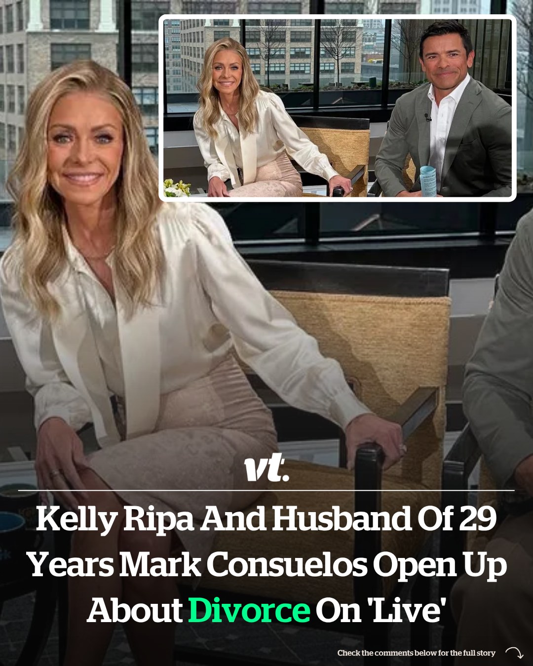 Read more about the article Kelly Ripa and husband of 29 years Mark Consuelos open up about divorce on ‘Live’