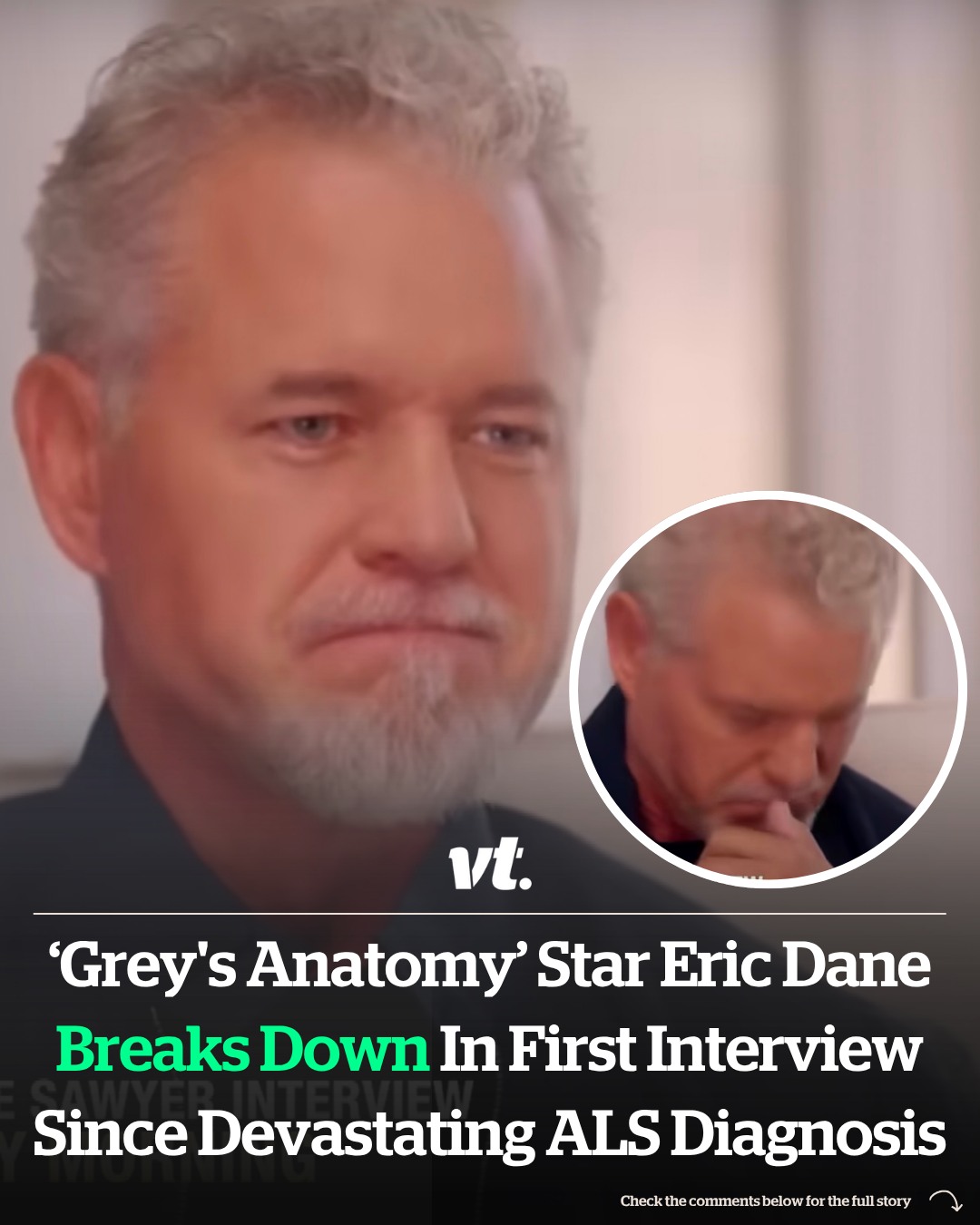 Read more about the article Grey’s Anatomy star Eric Dane breaks down opening up on ALS diagnosis in first interview
