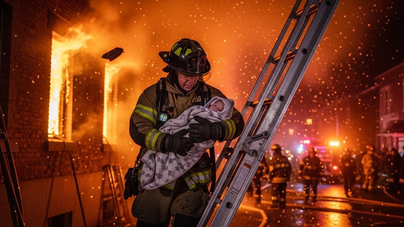 You are currently viewing Firefighter Saves Baby From Burning Building – 20 Years Later She Walks Into His Fire Station