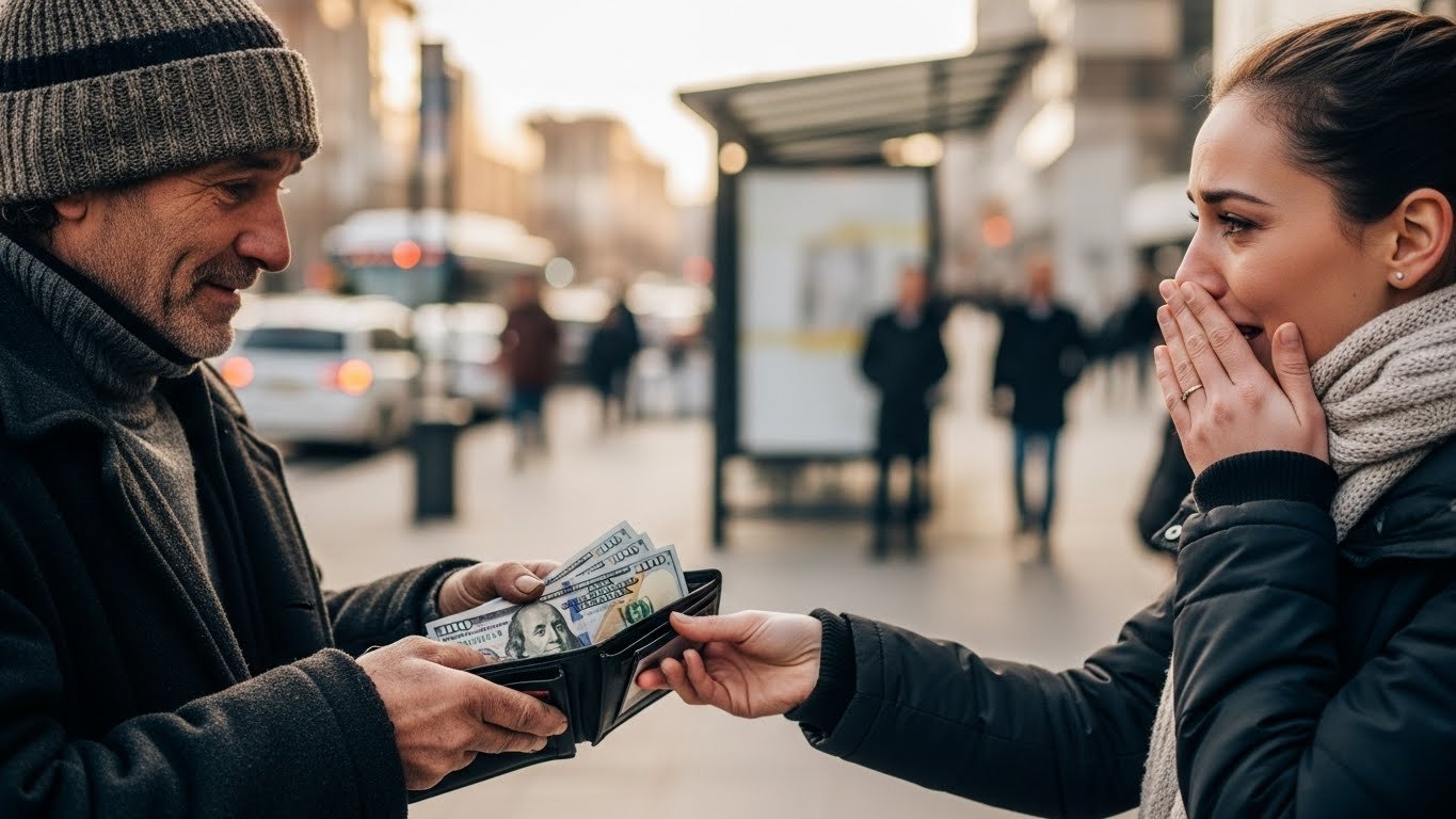 You are currently viewing Homeless Man Returns Lost Wallet With $10,000 – Owner’s Reaction Changes His Life Forever