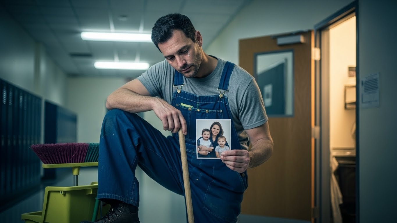 You are currently viewing Janitor Works Night Shifts To Support Family – Students’ Surprise Leaves Him Speechless