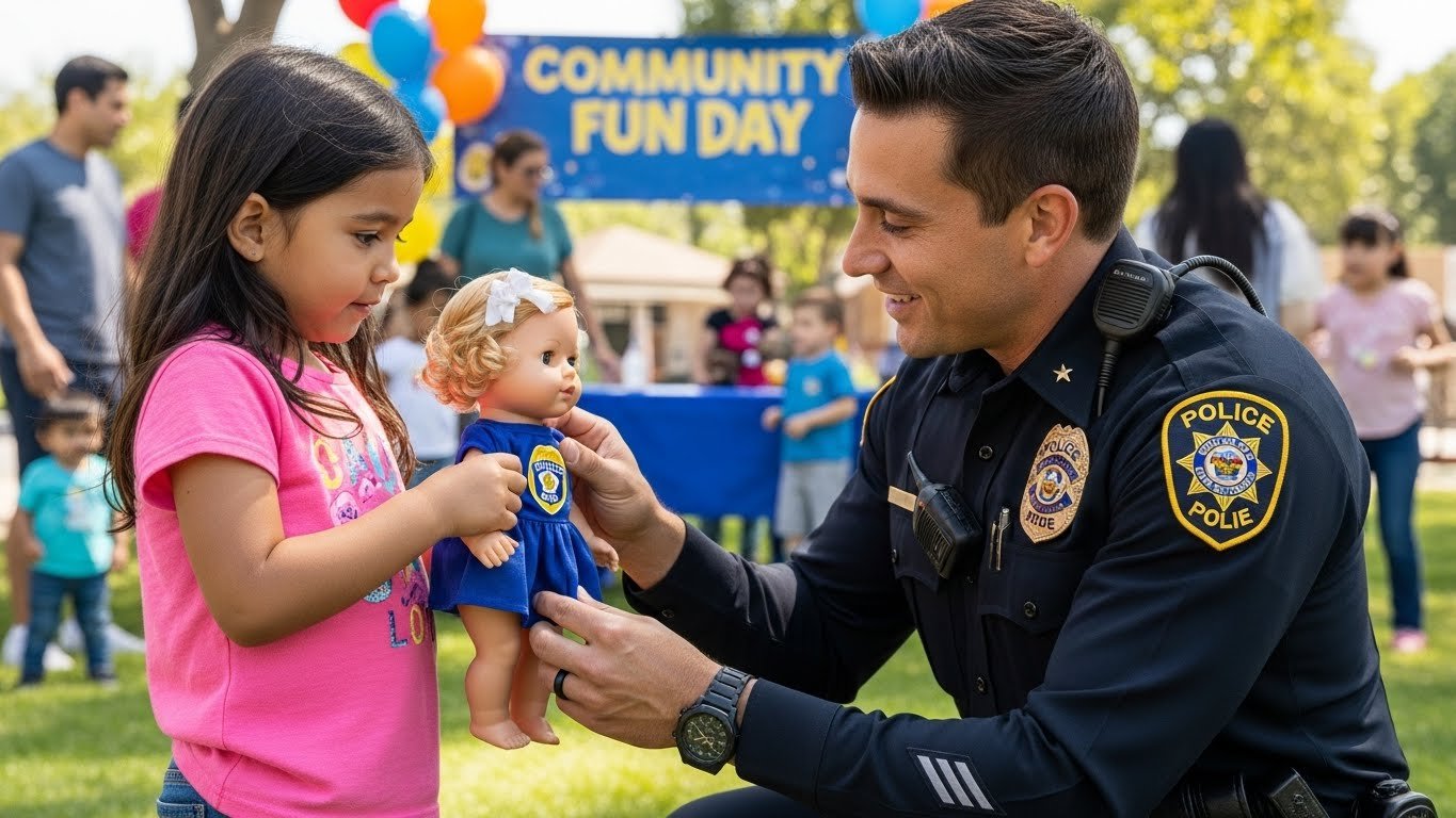 You are currently viewing Police Officer Asks Little Girl To See Her Doll – When She Hands It Over He Does Something Wonderful