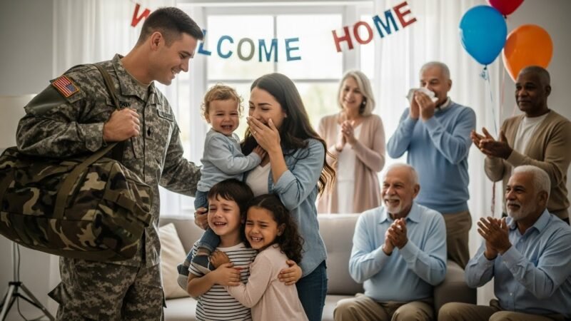 Read more about the article Soldier Surprises Family After 8 Months Deployment – Their Reaction Brings Everyone To Tears