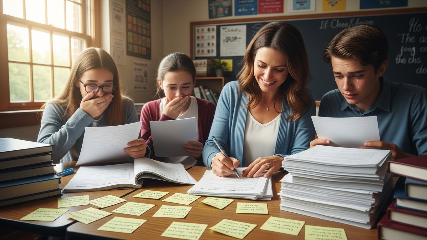 You are currently viewing Teacher Writes Personal Notes On Every Single Test – Students Discover Why And Cannot Stop Crying