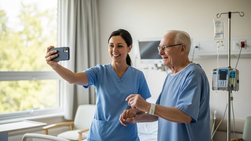 Read more about the article Nurse Films Herself Dancing With Alzheimers Patient – The Reason Behind It Will Melt Your Heart