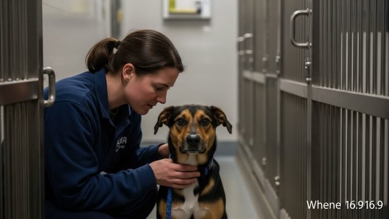 Read more about the article Dog Refuses To Leave Shelter Kennel – When Staff Realize Why They Cannot Hold Back Tears
