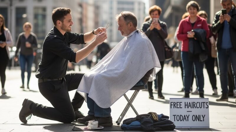 Read more about the article Barber Gives Free Haircuts To Homeless – Then Does Something That Shocks Everyone