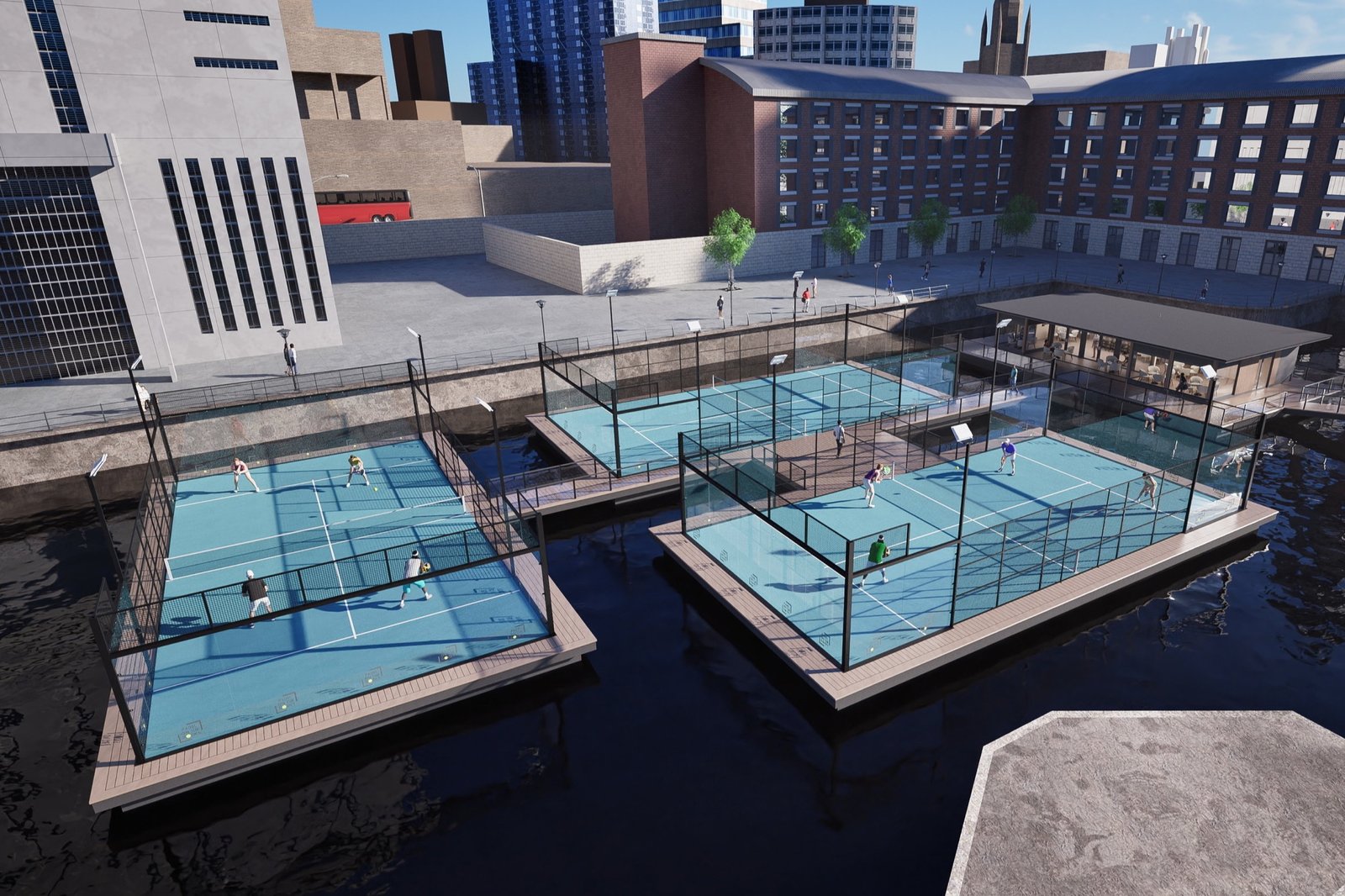 You are currently viewing Floating Courts to Be Built in UK for Padel, World’s Fastest-Growing Sport